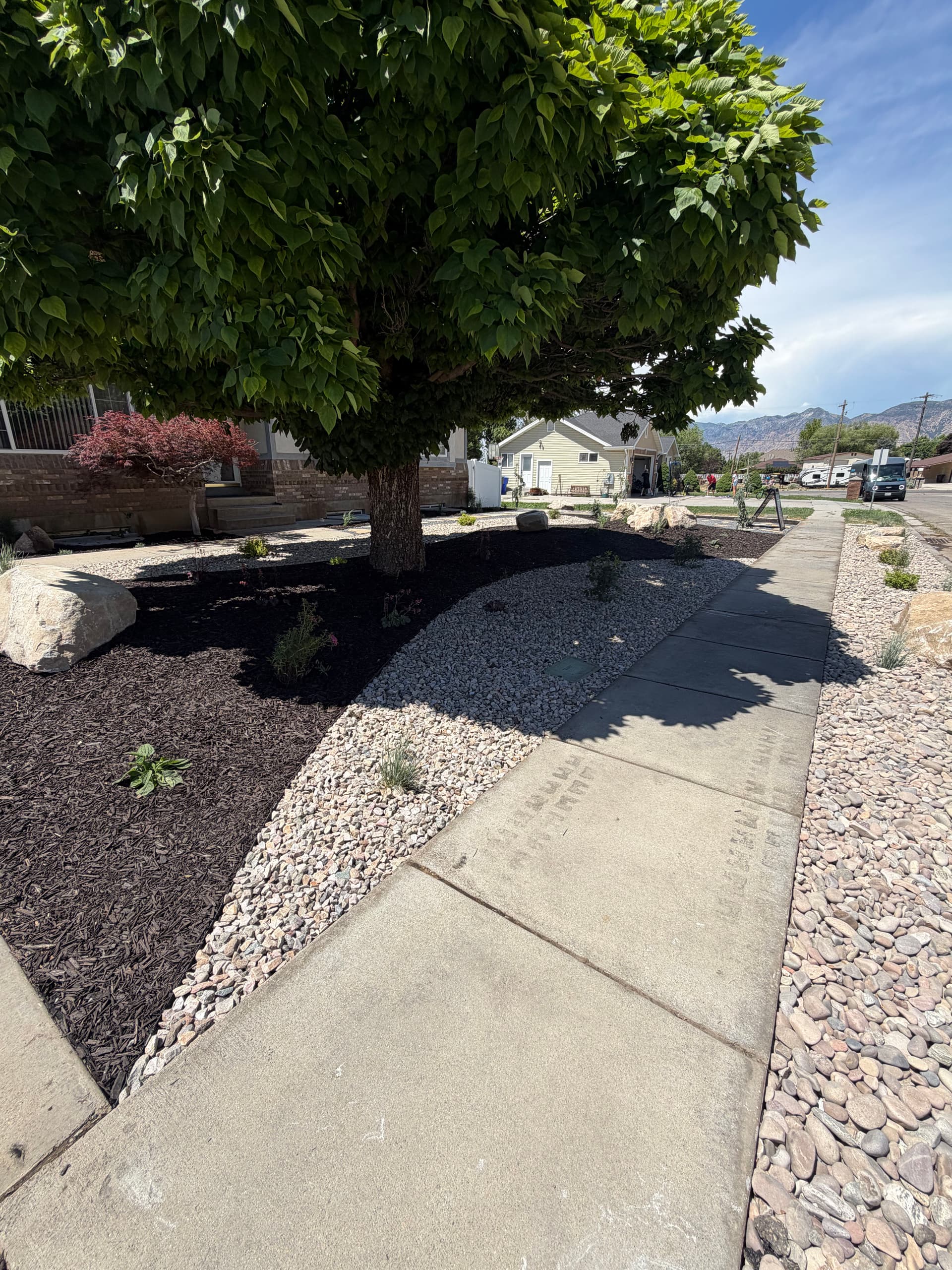 Gallery photos for Water-Wise Front Yard Landscape Design in Perry Utah: Image #4