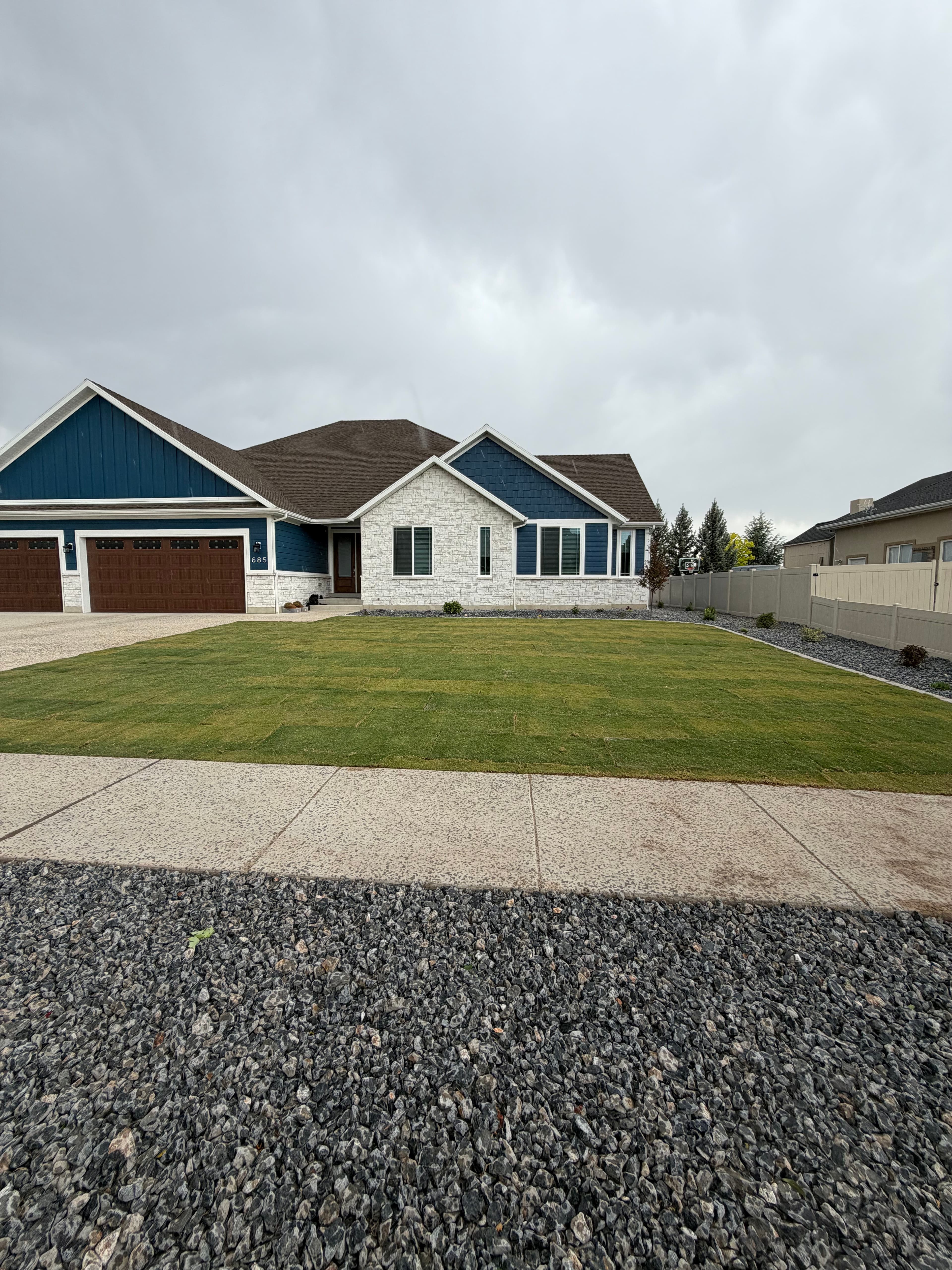 Project Backyard Fire Pit Paver Patio and Xeriscape Build in Pleasant View image