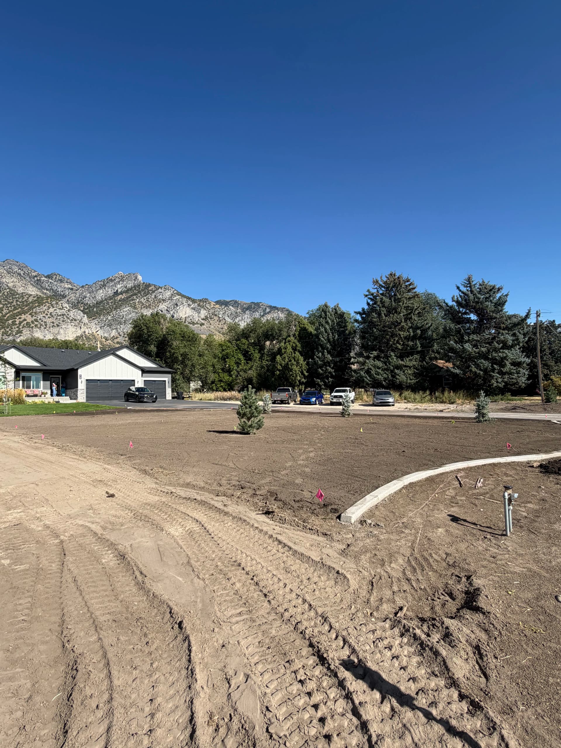 8-Zone Sprinkler System and Final Grade Ready for Seed image