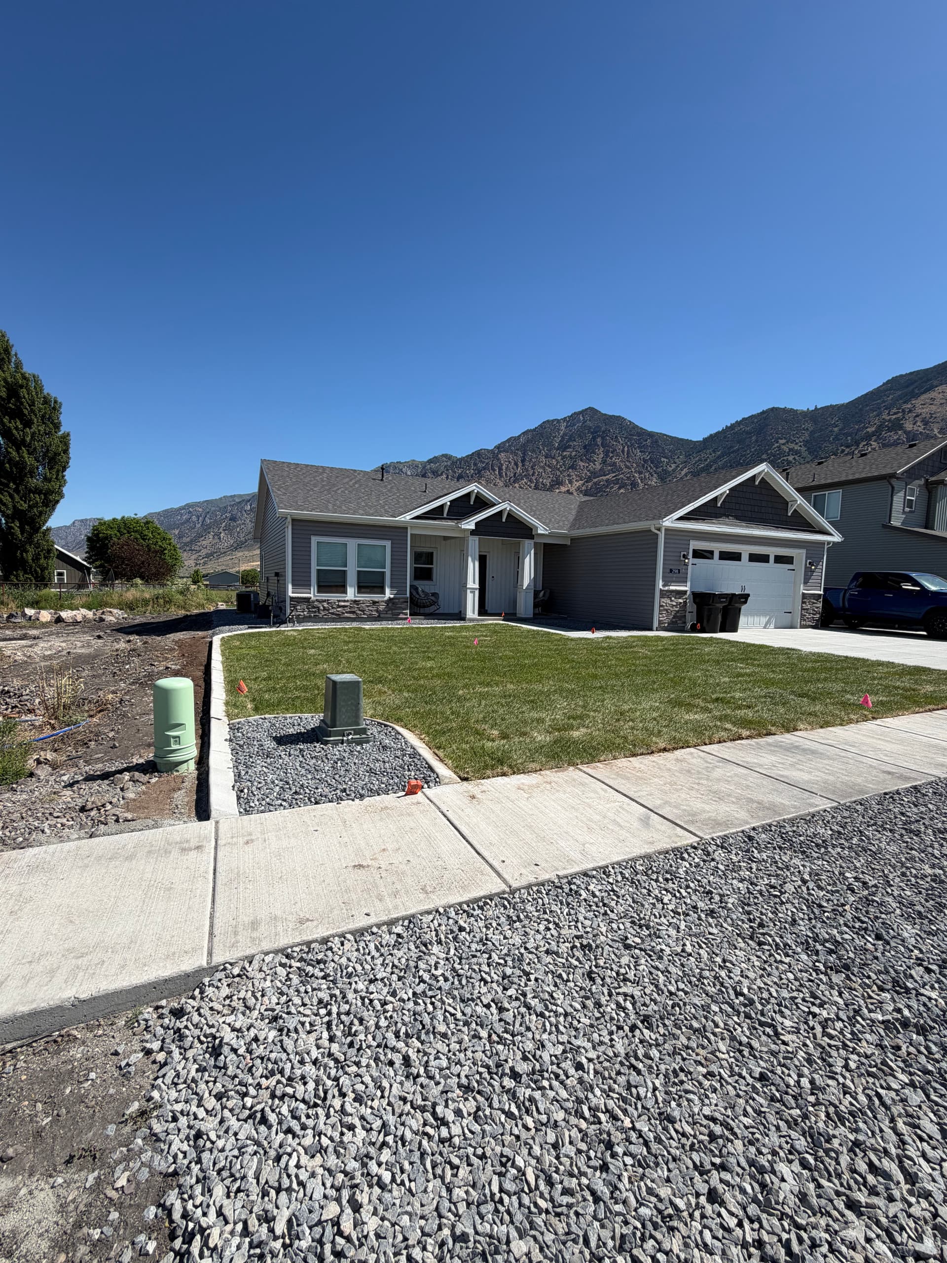 Two Neighboring Yards Built from Bare Dirt Up image