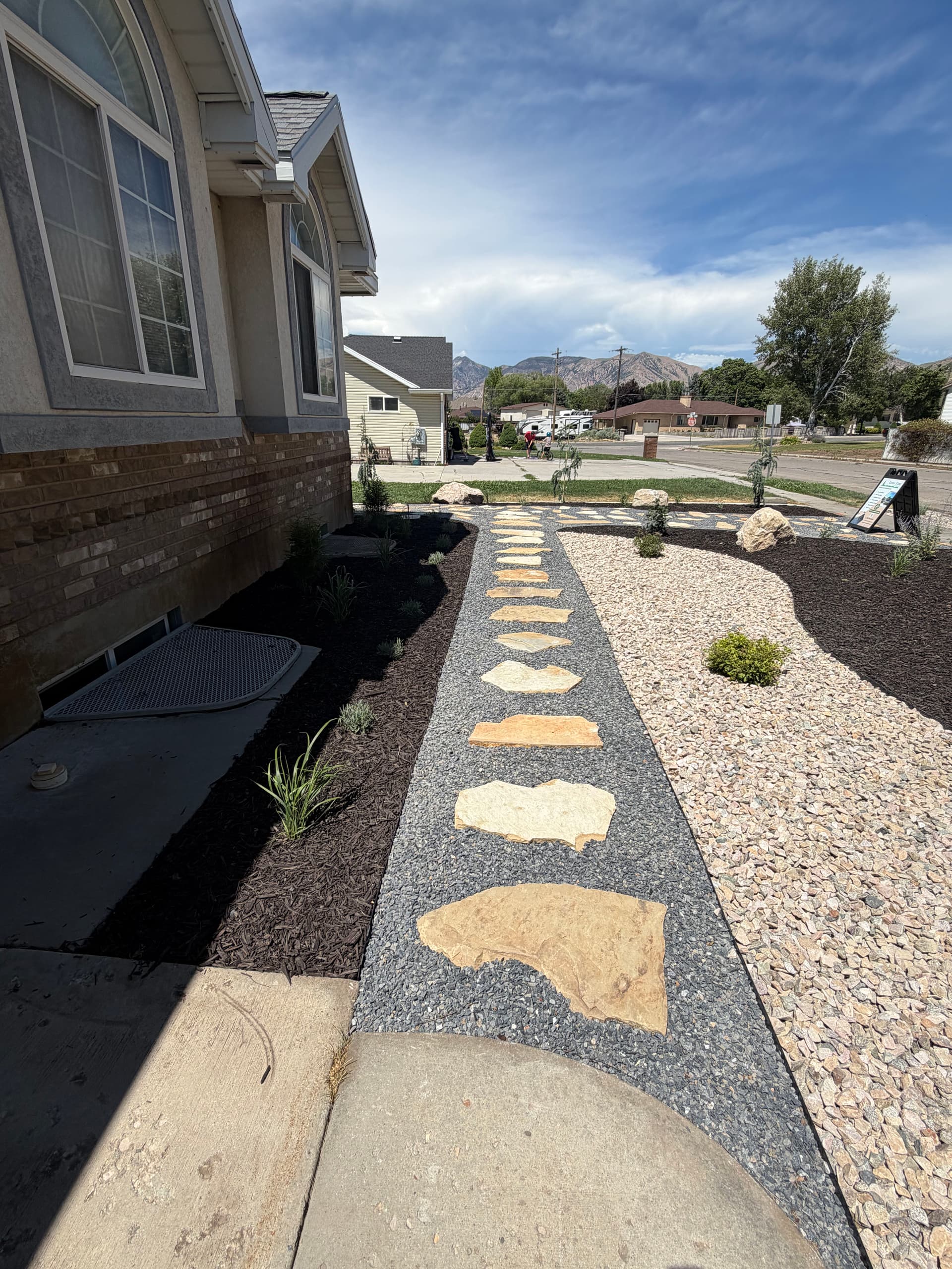 Gallery photos for Water-Wise Front Yard Landscape Design in Perry Utah: Image #2