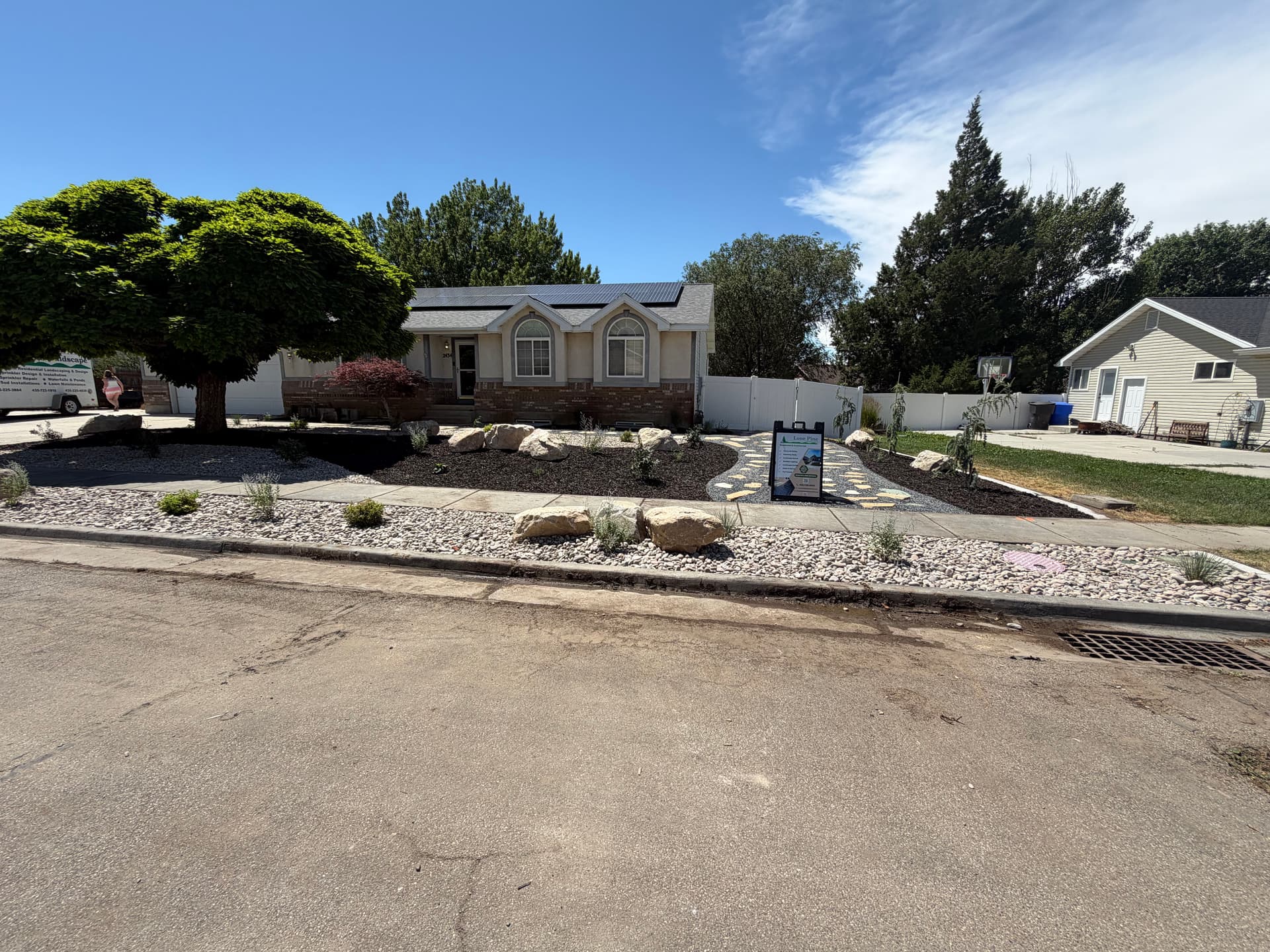 Water-Wise Front Yard Landscape Design in Perry Utah image