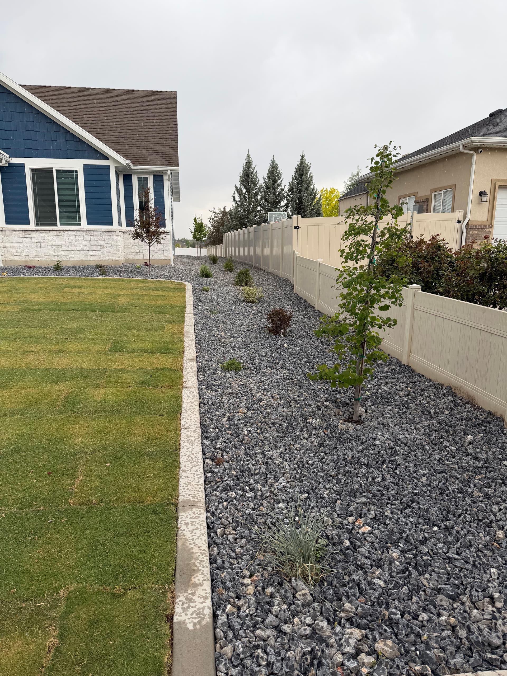 Gallery photos for Backyard Fire Pit Paver Patio and Xeriscape Build in Pleasant View: Image #1