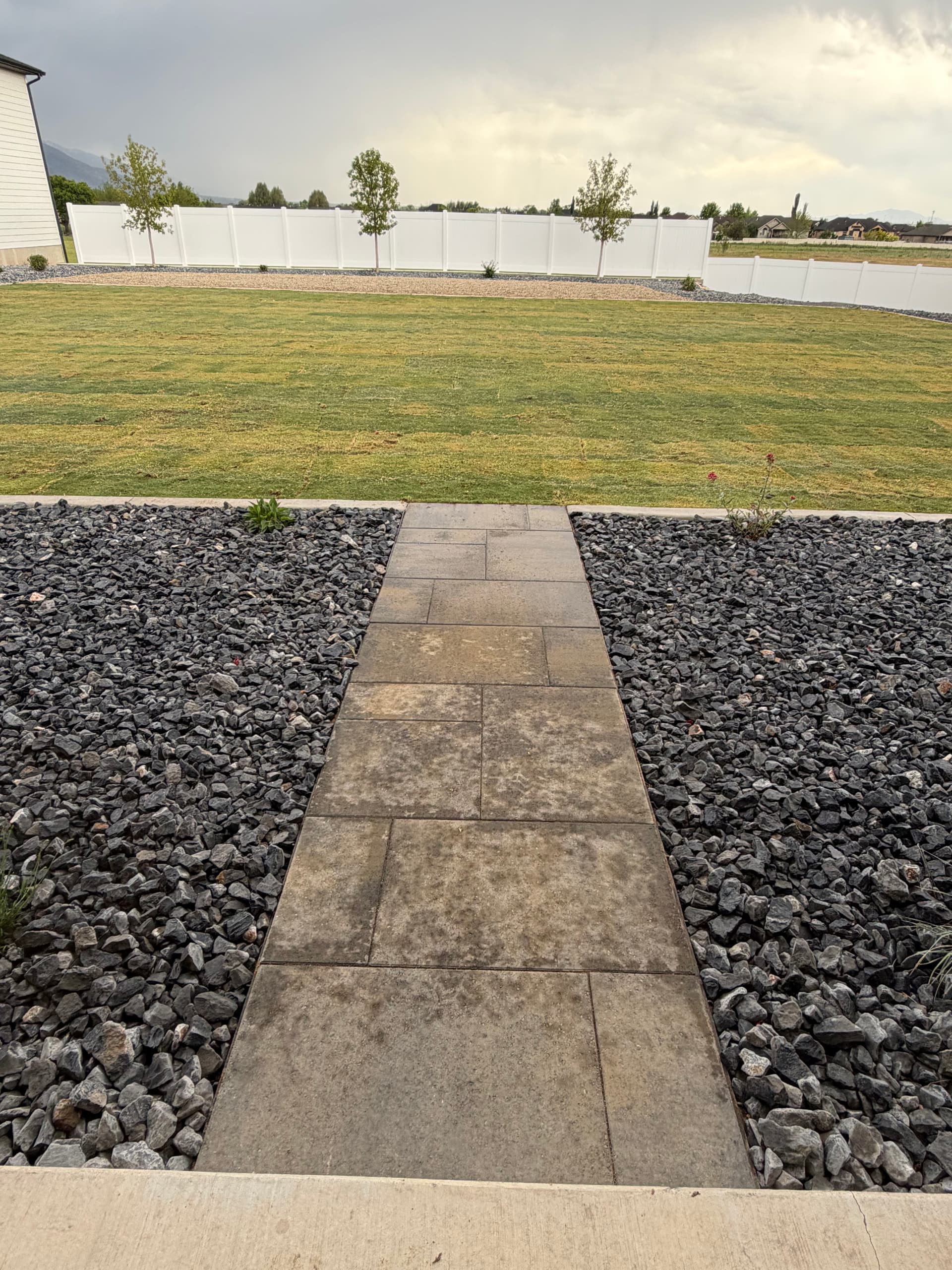 Gallery photos for Backyard Fire Pit Paver Patio and Xeriscape Build in Pleasant View: Image #5