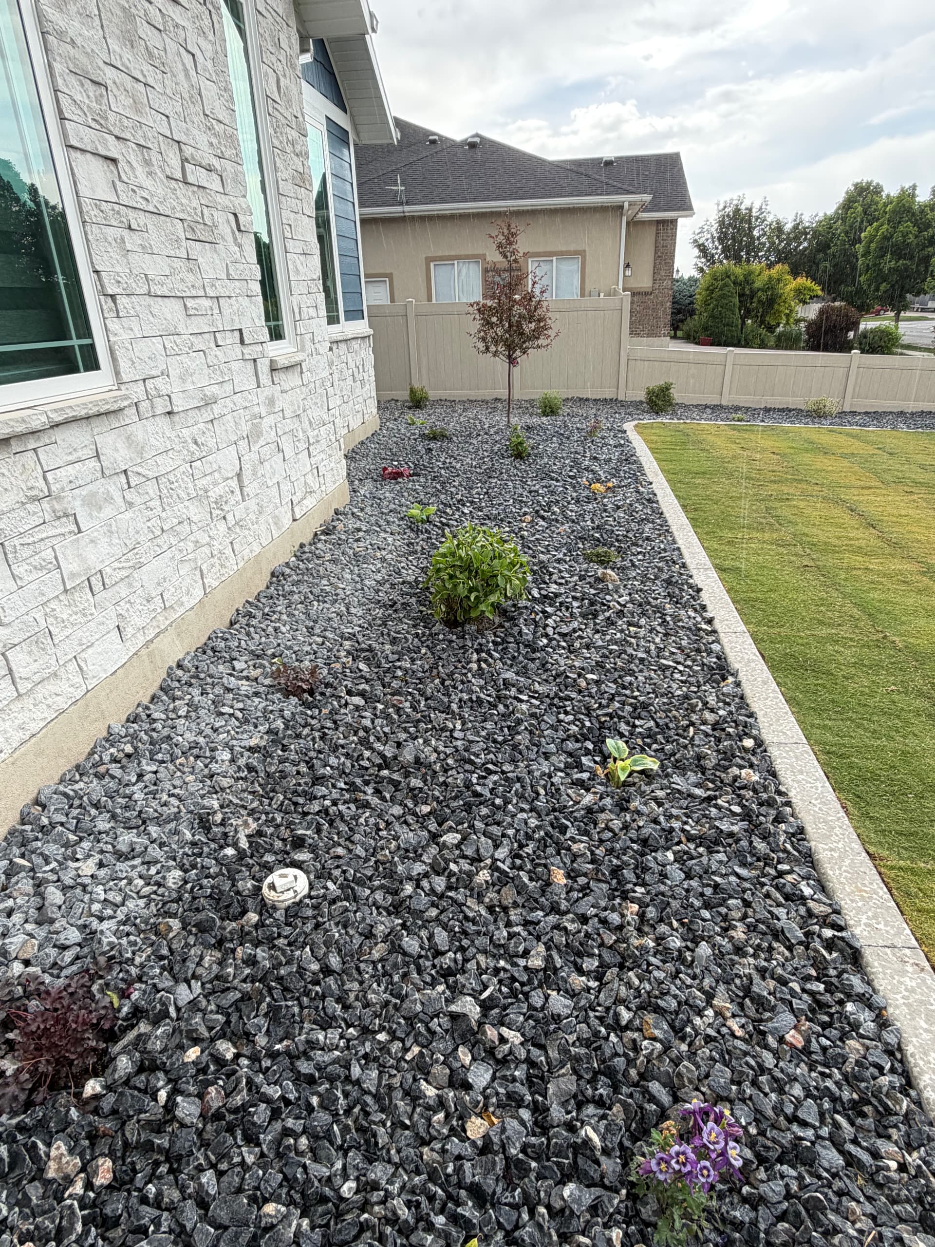 Gallery photos for Backyard Fire Pit Paver Patio and Xeriscape Build in Pleasant View: Image #6