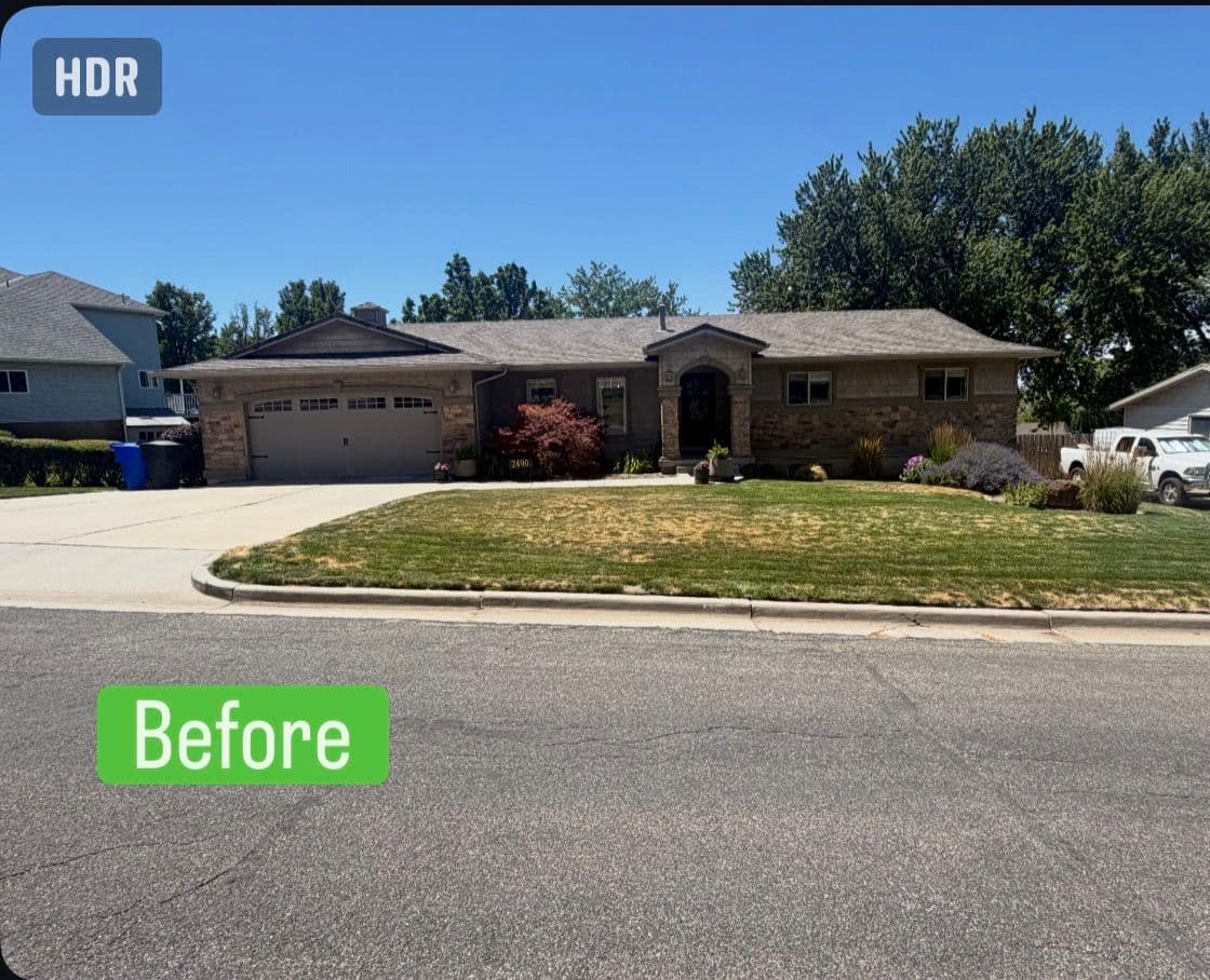 Gallery photos for Perry Utah Front Yard Gets Artificial Turf Pavers and Xeriscape Makeover: Image #6