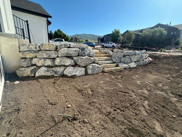 Rock Retaining Wall Services in Utah Neighborhoods image
